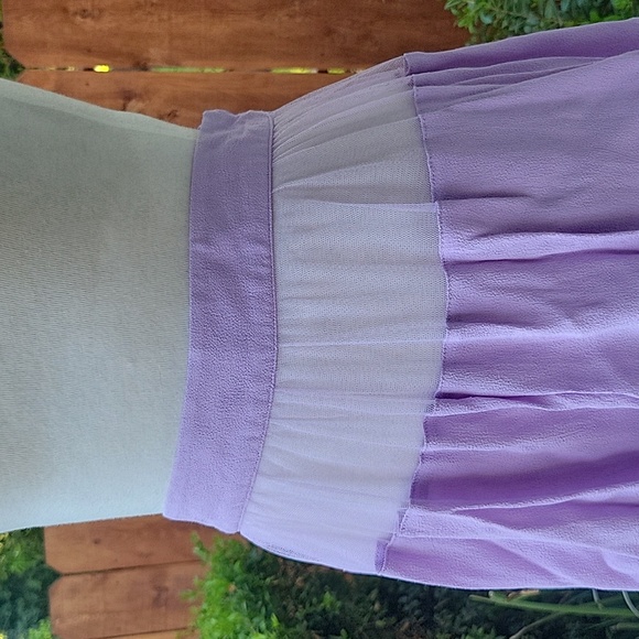Tobi Light Purple Mini Skirt with Sheer Mesh Panels NWT - Picture 2 of 7